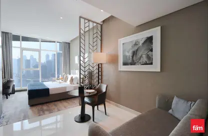 Apartment - Studio - 1 Bathroom for rent in Damac Maison Prive B - Damac Maison Prive - Business Bay - Dubai