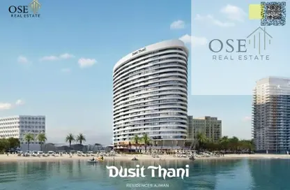 شقة - غرفة نوم - 2 حمامات للبيع في برج الكورنيش - طريق كورنيش عجمان - عجمان