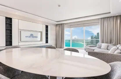 Apartment - 4 Bedrooms - 5 Bathrooms for rent in Al Bateen Residences - Jumeirah Beach Residence - Dubai