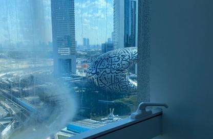 Office Space - Studio - 4 Bathrooms for rent in Latifa Tower - Sheikh Zayed Road - Dubai