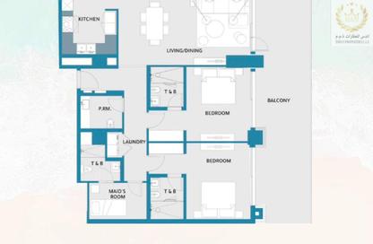 Apartment - 2 Bedrooms - 3 Bathrooms for sale in Mawjan Tower - Ajman Corniche Road - Ajman Apartment - 2 Bedrooms - 3 Bathrooms for sale in Mawjan Tower - Ajman Corniche Road - Ajman