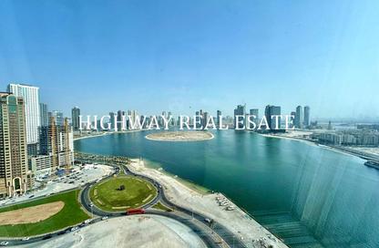 Apartment - 2 - 2 for rent in Beach Tower 1 - Al Khan Lagoon - Al Khan - Sharjah