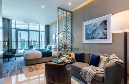 Apartment - Studio - 1 Bathroom for rent in Damac Maison Prive A - Damac Maison Prive - Business Bay - Dubai