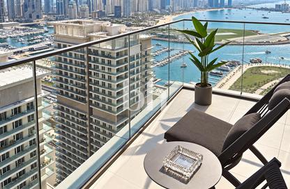 Apartment - 1 - 1 for rent in Beach Vista Tower 1 - Beach Vista - Emaar Beachfront - Dubai Harbour - Dubai