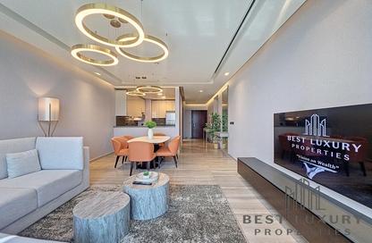 Apartment - 2 - 3 for rent in Palm View - Dubai Media City - Dubai
