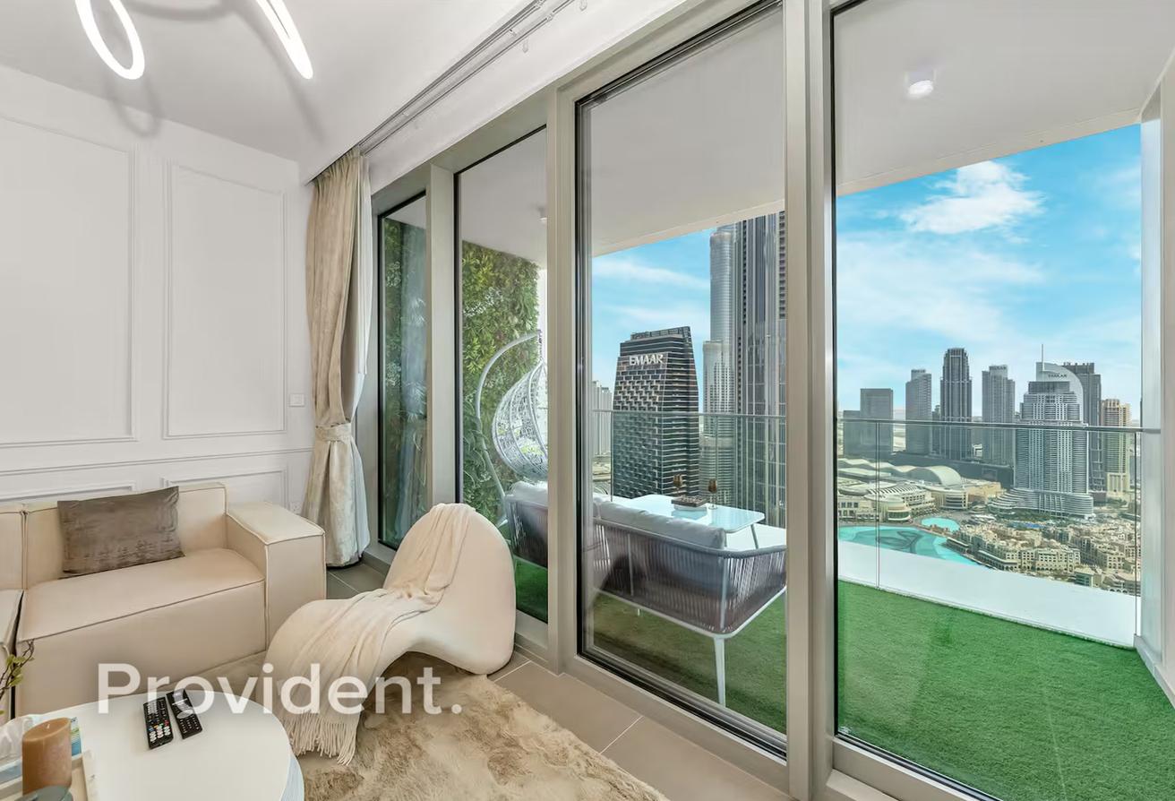 Burj and Fountain View | Majestic 3BR+Maids Room photo 12