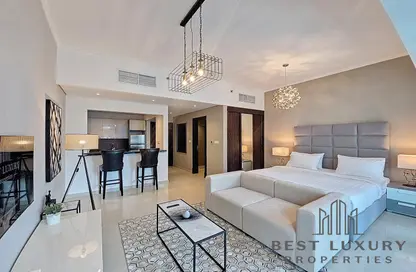 Apartment - 1 Bathroom for rent in Silverene Tower B - Silverene - Dubai Marina - Dubai