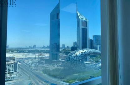 Business Centre - Studio - 1 Bathroom for rent in Latifa Tower - Sheikh Zayed Road - Dubai
