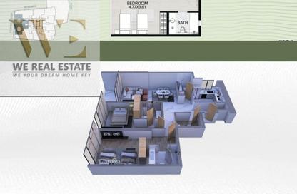 Apartment - 1 Bedroom - 2 Bathrooms for sale in Al Watan Tower - Ajman Corniche Road - Ajman