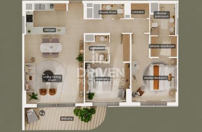 Apartment - 2 Bedrooms - 3 Bathrooms for sale in Gardenia Bay - Yas Island - Abu Dhabi Apartment - 2 Bedrooms - 3 Bathrooms for sale in Gardenia Bay - Yas Island - Abu Dhabi