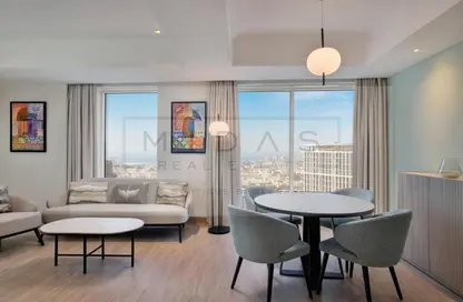 النزل و الشقق الفندقية - 2 غرف نوم - 2 حمامات للايجار في ريزدنس إن باي ماريوت - شارع الشيخ زايد - دبي