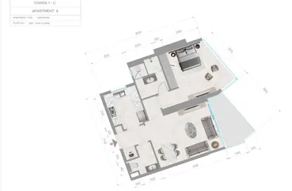 Apartment - 1 Bedroom - 2 Bathrooms for sale in Tiger Downtown Ajman - Al Alia - Ajman