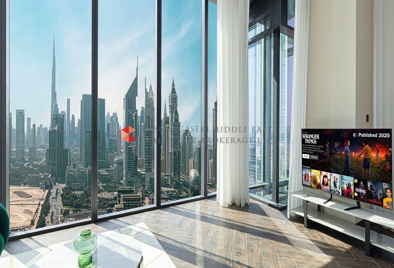 Burj Khalifa and DIFC skyline views photo 3