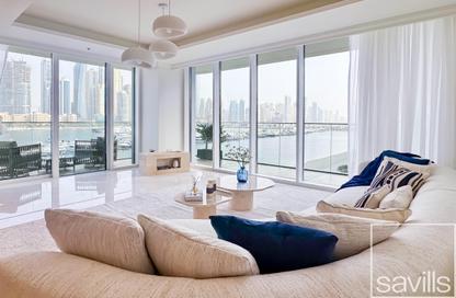 Apartment - 3 - 3 for rent in Palace Beach Residence Tower 1 - Palace Beach Residence - Emaar Beachfront - Dubai Harbour - Dubai