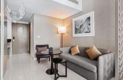 Apartment - Studio - 1 Bathroom for rent in Damac Maison Prive B - Damac Maison Prive - Business Bay - Dubai