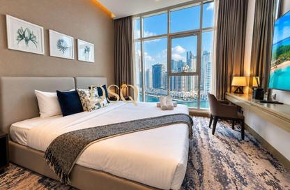 Apartment - Studio - 1 for rent in Damac Maison Prive B - Damac Maison Prive - Business Bay - Dubai