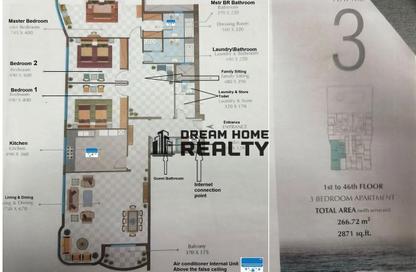 Apartment - 3 Bedrooms - 4 Bathrooms for rent in Al Khan Corniche - Al Khan - Sharjah