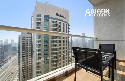 Apartment - Studio - 1 Bathroom for rent in Burj Al Nujoom - Downtown Dubai - Dubai