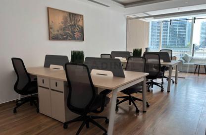 Office Space - Studio - 4 Bathrooms for rent in Tamani Art Tower - Business Bay - Dubai