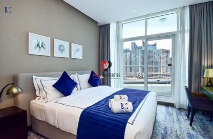 Apartment - Studio - 1 Bathroom for rent in Damac Maison Prive A - Damac Maison Prive - Business Bay - Dubai