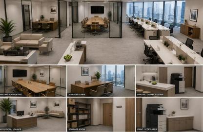 Business Centre - Studio - 2 Bathrooms for rent in Al Salam Tower - Dubai Media City - Dubai