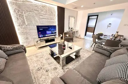 Apartment - 3 Bedrooms - 2 Bathrooms for rent in Beach Tower 2 - Al Khan Lagoon - Al Khan - Sharjah