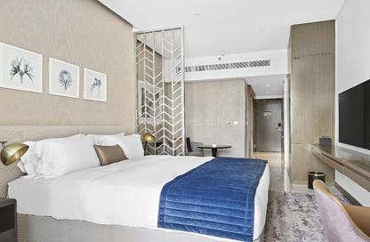 Apartment - Studio - 1 Bathroom for rent in Damac Maison Prive A - Damac Maison Prive - Business Bay - Dubai