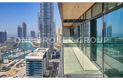 شقة - غرفة نوم - 2 حمامات للايجار في مارينا ليفنج - دبي مارينا - دبي