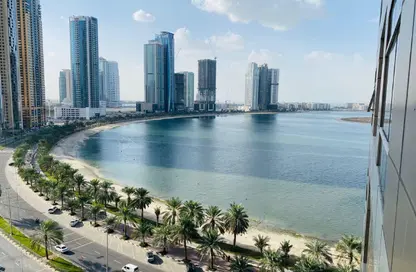 Apartment - 2 Bedrooms - 2 Bathrooms for rent in Sharjah 555 Tower - Al Khan Corniche - Al Khan - Sharjah