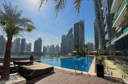 Apartment - 2 Bedrooms - 2 Bathrooms for rent in Damac Heights - Dubai Marina - Dubai