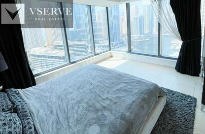 Apartment - 3 Bedrooms - 4 Bathrooms for rent in Silverene Tower A - Silverene - Dubai Marina - Dubai