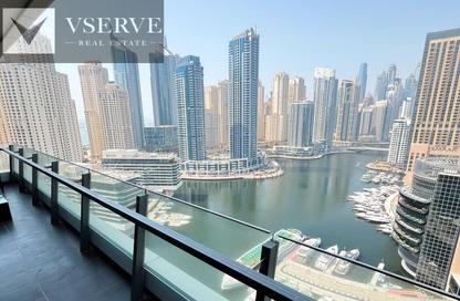 Apartment - 3 Bedrooms - 4 Bathrooms for rent in Silverene Tower A - Silverene - Dubai Marina - Dubai