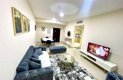 Apartment - 1 Bedroom - 2 Bathrooms for rent in Al Taawoon Tower 1 - Al Taawoon Towers - Al Khan - Sharjah