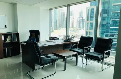 Office Space - Studio - 1 Bathroom for rent in The Binary Tower - Business Bay - Dubai