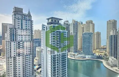 شقة - غرفة نوم - 2 حمامات للايجار في برج الزمان والمكان - دبي مارينا - دبي