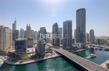 شقة - 2 غرف نوم - 3 حمامات للايجار في رصيف المينا - مارينا وارف - دبي مارينا - دبي