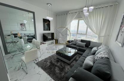 Apartment - 1 Bedroom - 2 Bathrooms for rent in Oasis Tower - Al Rashidiya 1 - Al Rashidiya - Ajman