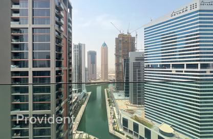Apartment - Studio - 1 Bathroom for rent in Peninsula Two - Peninsula - Business Bay - Dubai