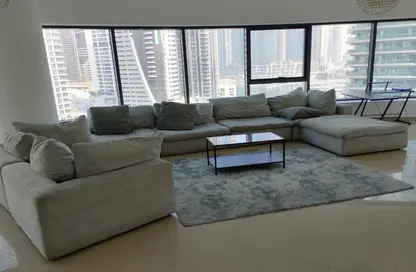 Apartment - 3 Bedrooms - 4 Bathrooms for rent in Time Place Tower - Dubai Marina - Dubai