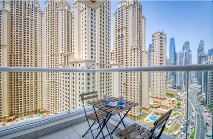 شقة - 2 غرف نوم - 3 حمامات للايجار في برج كنتننتال - دبي مارينا - دبي