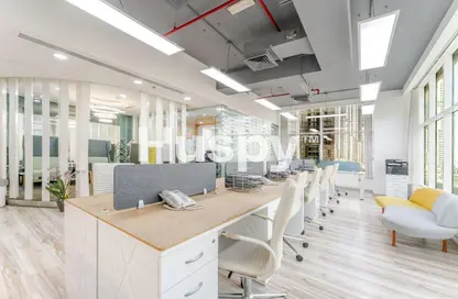 مكتب - غرفة نوم - 1 حمام للايجار في برج كلوفر - الخليج التجاري - دبي