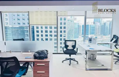 Office Space - Studio - 1 Bathroom for rent in The Binary Tower - Business Bay - Dubai