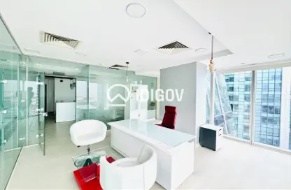 Office Space - Studio - 1 Bathroom for rent in The Prism - Business Bay - Dubai