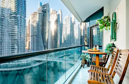 Apartment - 2 Bedrooms - 3 Bathrooms for rent in Time Place Tower - Dubai Marina - Dubai