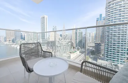 شقة - 2 غرف نوم - 4 حمامات للايجار في برج التألق 1 - أبراج البريق - دبي مارينا - دبي