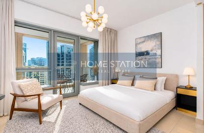 Apartment - Studio - 1 for rent in 29 Burj Boulevard Tower 1 - 29 Burj Boulevard - Downtown Dubai - Dubai