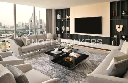 النزل و الشقق الفندقية - غرفة نوم - 2 حمامات للايجار في فندق شيراتون الكبير - شارع الشيخ زايد - دبي