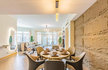 Apartment - 3 Bedrooms - 4 Bathrooms for rent in Al Nabat - Shoreline Apartments - Palm Jumeirah - Dubai
