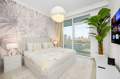 Apartment - 3 Bedrooms - 4 Bathrooms for rent in Palace Beach Residence Tower 2 - Palace Beach Residence - EMAAR Beachfront - Dubai Harbour - Dubai