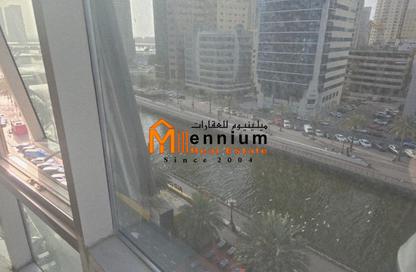 Apartment - 3 Bedrooms - 3 Bathrooms for rent in Canal Star Tower - Al Majaz 3 - Al Majaz - Sharjah